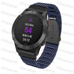 Garmin Carbon Fiber Band - Durable QuickFit Strap - SJB-DIAMOND ELITES