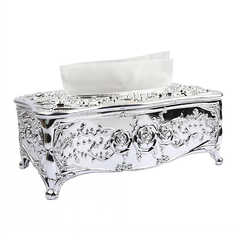 Luxury Continental Acrylic Tissue Box Kitchen Tissue Storage Box Handkerchief Toilet Tissue Holder Home Storage Supplies Lootquake LLC