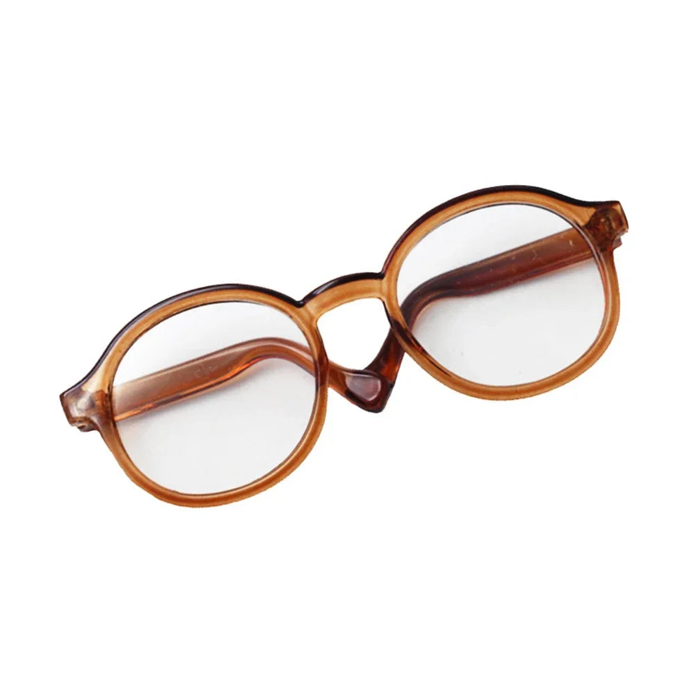 Labubu 6.5cm Transparent Plastic Glasses for 1/8 1/6 1/3 1/4 BJD for Labubu MSD Plush for EXO Doll Sunglasses Lootquake LLC