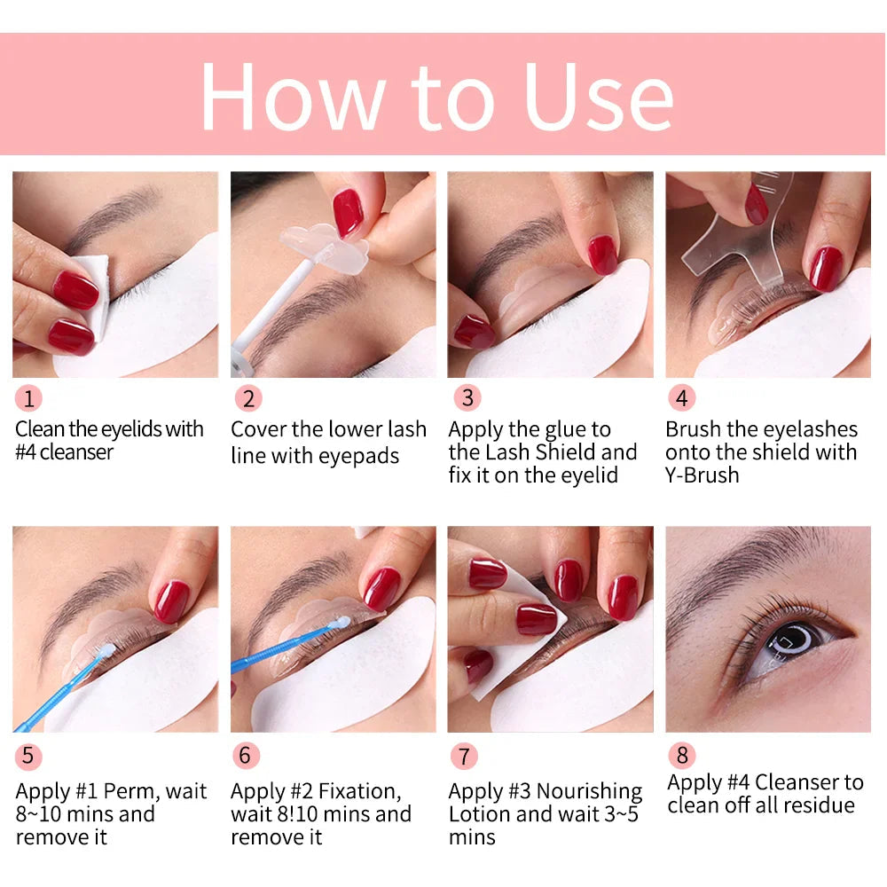 ICONSIGN Upgrade Version Lash Lift Kit Lifting Eyelashes Lasting 6-8 Weeks Lash Perm Eyelash Enhancer Makeup Tools Lootquake LLC