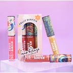 3pcs Oil Painting Lip Gloss Set,Mirror Water Glow Moisturizing Brighten Lipstick,Hydrating Nourishing Fruit Flavor Lip Care Balm