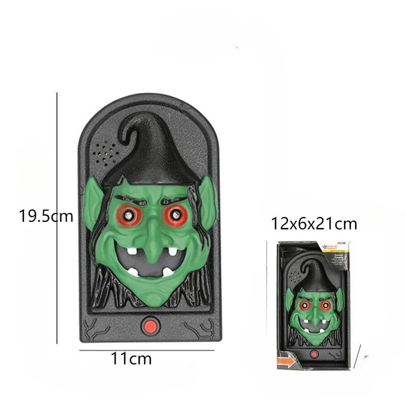 Halloween Prank Doorbell Decoration Electric Scary Doorbell Spooky for Party Haunted House Trick or Treat Festive Home Decor