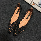 2025 Women Summer Pointed Versatile Hollow Leisure Flat Soled Shoes Comfortable Lightweight Sandals Fashion Elegant Single Shoes Lootquake LLC