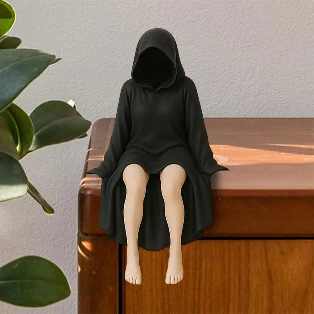Mysterious Statue Gothic Resin Ornaments Mysterious Statue Home Desktop Sculpture Halloween Decoration Lootquake LLC
