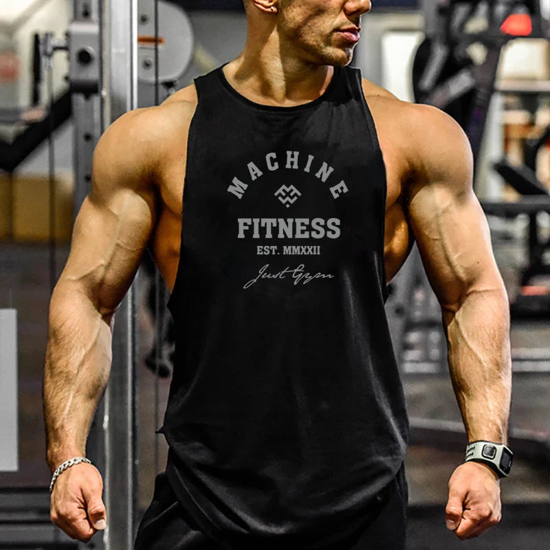 FlexFit Muscle Tank: Men's Cotton Workout Vest THRIXINE
