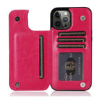 Wallet Stand Cover Flip Leather Case For iPhone 14 Pro Max 13 Pro Max 12 Pro Max 11 Pro Max Soft PU Leather Card Case With Kickstand Slim Double Magnetic Clasp Protective Cover Stevvex