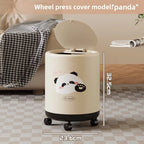 Premium Household Trash Can - Stylish Lidded Waste Bin with Wheels, Oversized Multipurpose Garbage Bin for Living Room & Bedroom Lootquake LLC