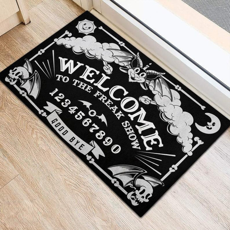 Halloween Gothic Witch Divination Welcome Entrance Doormat Home Decor Hallway Balcony Long Rugs Indoor Non-slip Floor Mat Decor