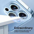 3D  Protective Glass Camera Protector Cover For iPhone 13 Pro Max i Phone 13Pro 13 Mini Rear Lens Metal Ring Protect Camera Lens Case Individual Metal Scratch Resistant HD Clear Case Tempered Glass Camera Case Stevvex