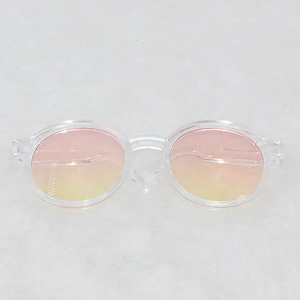 Labubu 6.5cm Transparent Plastic Glasses for 1/8 1/6 1/3 1/4 BJD for Labubu MSD SD Plush for EXO Doll Sunglasses Lootquake LLC