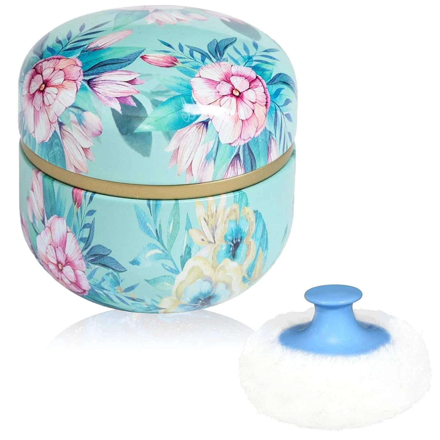 Powder Puff and Powder Container for Body Dusting Powder Case with Puff fo Women Loose Powder Containers with Puff for Travel Lootquake LLC