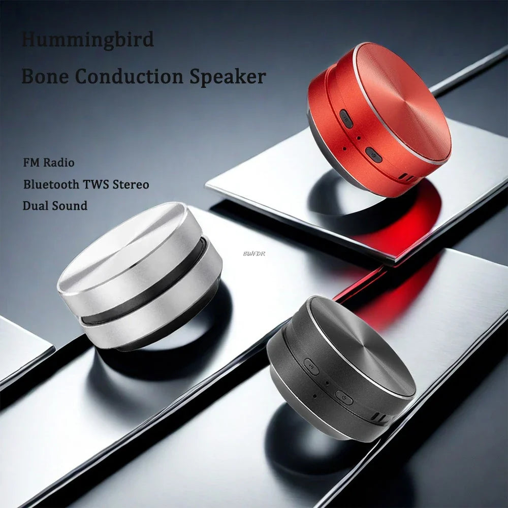 2025 Hot Bone Conduction Speaker Bluetooth-Compatible TWS Wireless Stereo Sound Hummingbird Speaker With FM Radio Dropshipping Lootquake LLC
