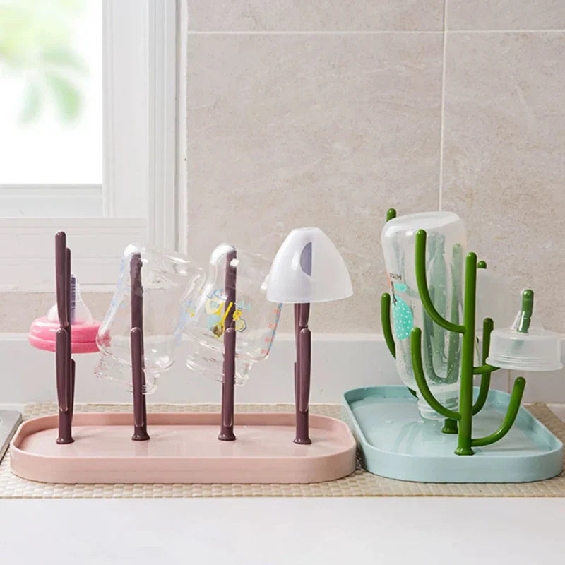 Baby Tree-shaped Milk Bottle Drain Rack, Dust-proof Milk Bottle Holder, Cup Drain Rack Easter Gift Lootquake LLC