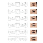 Reusable Eyebrow Stencil Set Soft Ruler Brow Definer Eye Brow Drawing Guide Styling Shaping Grooming Template Card Makeup Tools Lootquake LLC