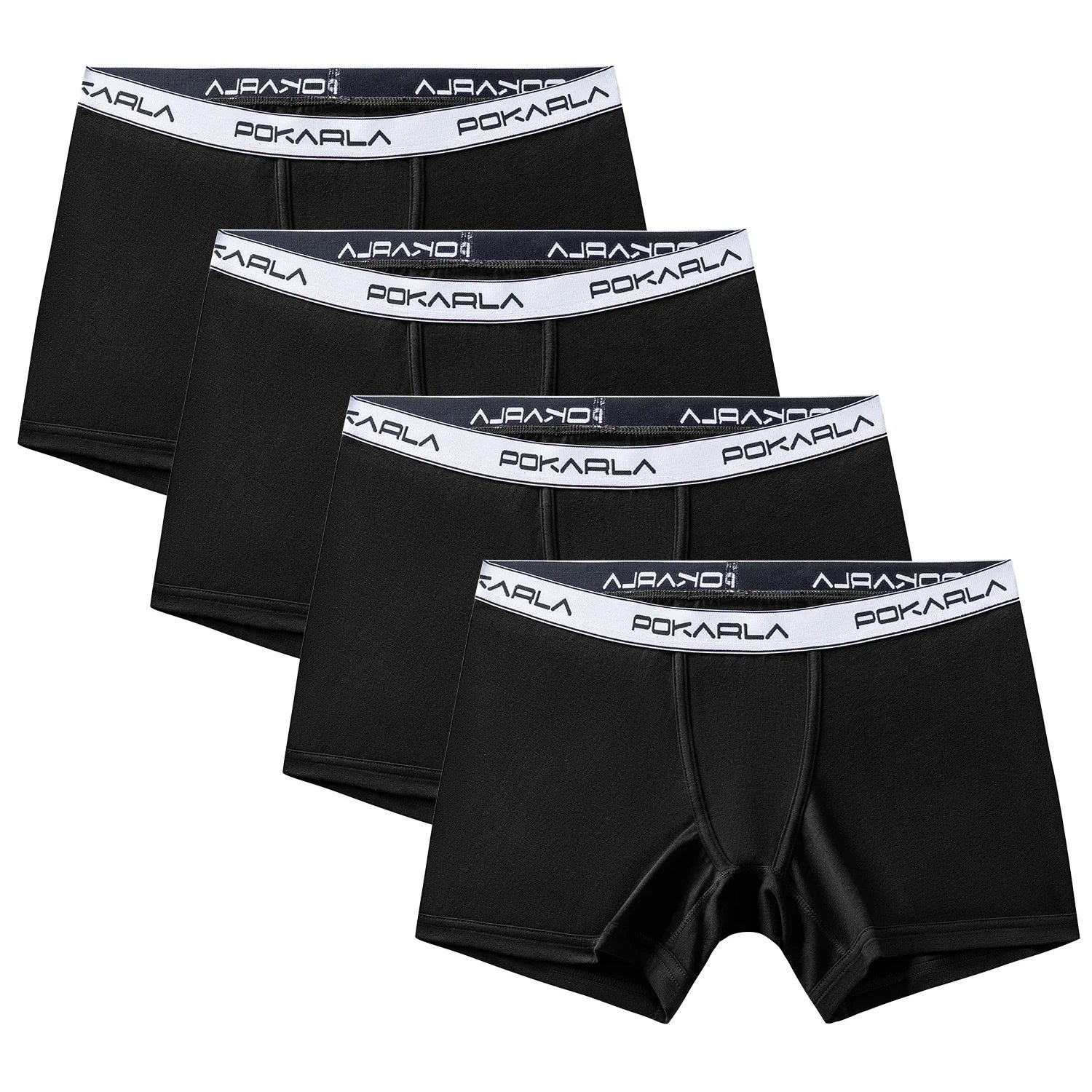 POKARLA 4PCS Women’s Cotton Boxer Underwear Ladies Soft Safety Panties Female Breathable Inseam Briefs Set Boy Shorts Plus Size Lootquake LLC
