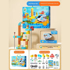 New Children'S Educational Electric Magnetic High-Speed Train Magic Track Cube Diy Magnetic Assembly Toy For Boys And Girls Pi-Mart