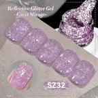 BORN PRETTY 10ml Reflective Glitter Gel Nail Polish Carat Mirage Sparkling Color Shine UV LED Soak Off Semi-Permanant Varnish Lootquake LLC