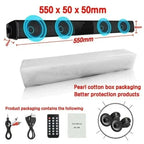 Powerful Wireless Bluetooth Speaker for Home Theater Computer TV Car Sound Box Soundbar Heavy Bass Subwoofer Radio caixa de som Lootquake LLC