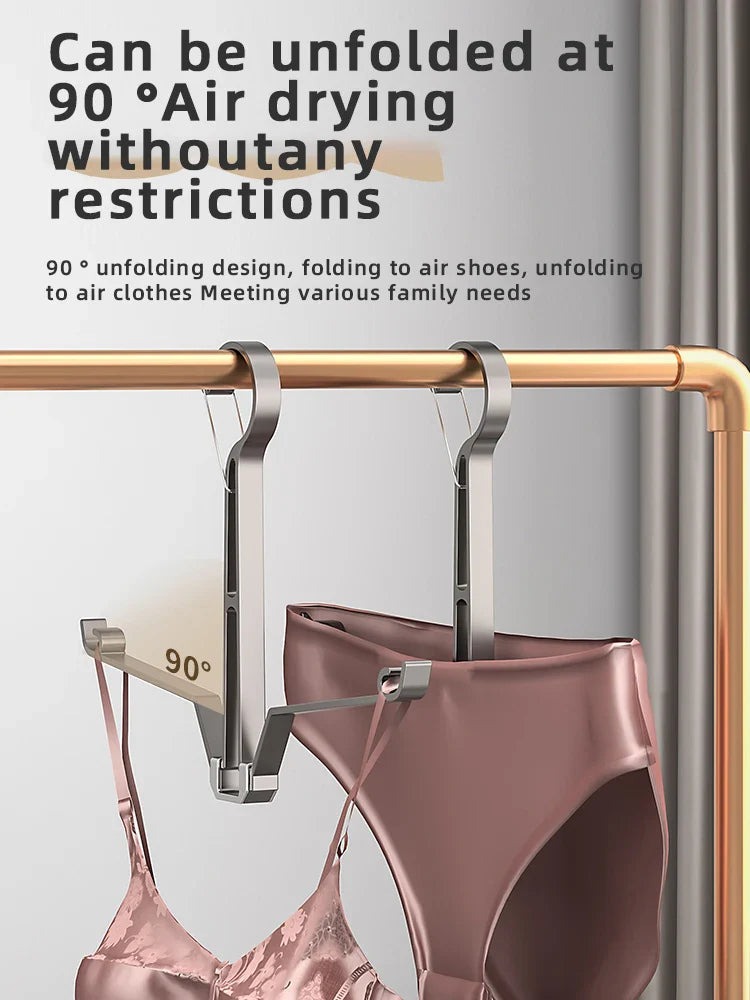 Household Shoes Drying Rack Balcony Foldable Shoe Hanger Clothing Hook Sneaker Rack Home Storage Lundary Tools Lootquake LLC
