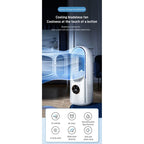 Portable USB Air Cooler Leafless Electric Fan 6 Speed Silent Timer Air Conditioner Cooling Fan Humidifier Conditioning Fan Lootquake LLC