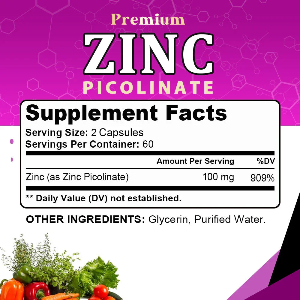 ZincBoost 100: Immune, Sleep & Energy Support Capsules THRIXINE
