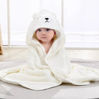 Toddler Bathrobe Infant Bath Towel Boy Girl Blankets Swaddle With Hood Cartoon Coral Fleece Towel Blanket Newborn Kids Bedding Lootquake LLC