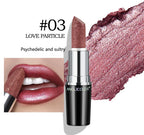 Fine Glitter Lipstick, Quicksand Gold Lipstick Non-sticky Non-fading Lipstick Pearlescent Long-lasting Silky Mermaid Lipstick Lootquake LLC