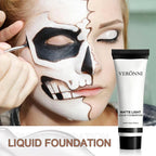 White Liquid Foundation - Full Coverage, Oil Control & Long Lasting, for Stage Makeup, Halloween, Cosplay Makeup (37ml) Lootquake LLC