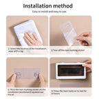 White Phone Holder Waterproof Phone Case Bathroom Shower Phone Holder Stand Box Wall Mounted Shower Case Bracket Full Body Waterproof Shockproof Phone Case Clear Protective Cover Case Stevvex