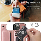 Wallet Stand Cover Flip Leather Case For iPhone 14 Pro Max 13 Pro Max 12 Pro Max 11 Pro Max Soft PU Leather Card Case With Kickstand Slim Double Magnetic Clasp Protective Cover Stevvex