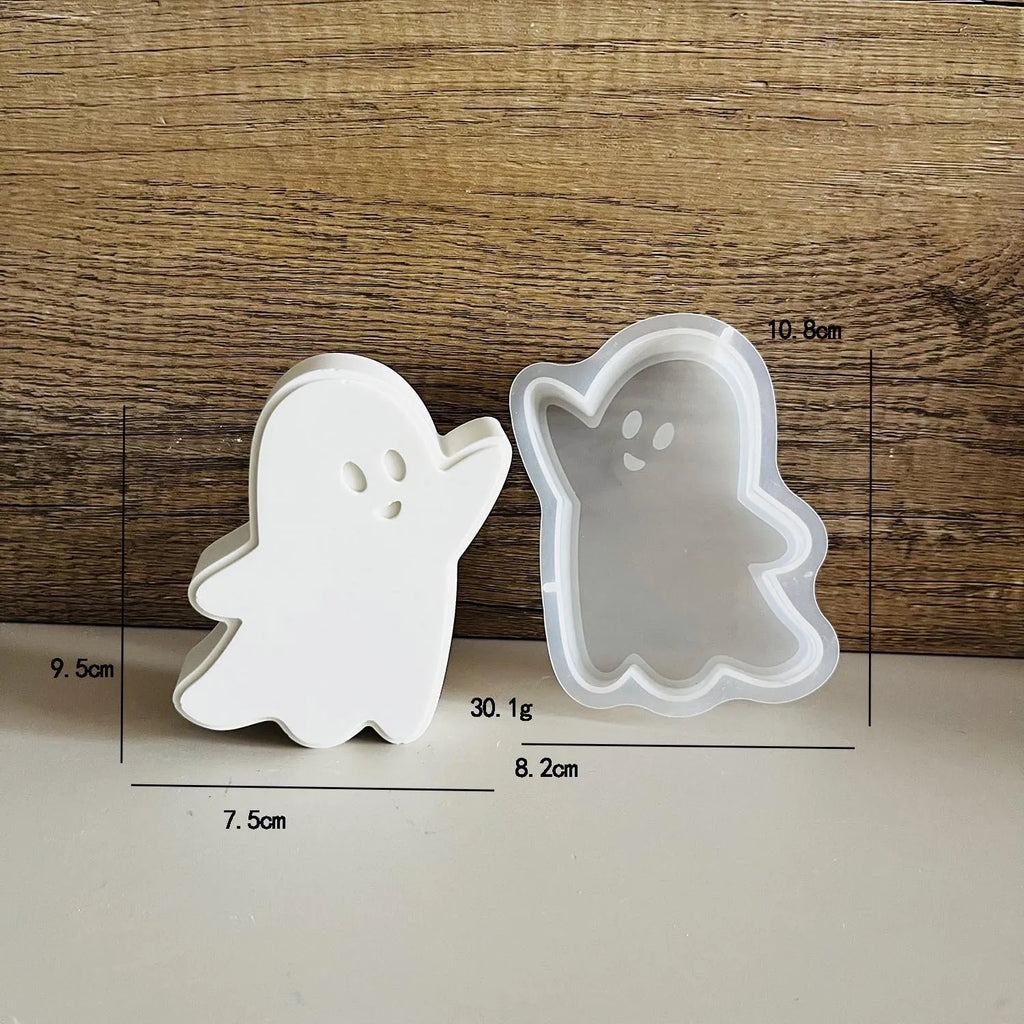Halloween Decoration Diy Mold Skeleton Bat Mask Jack Ghost Silicone Mould Car Aromatherapy Plaster Doll Pinch Molds Lootquake LLC