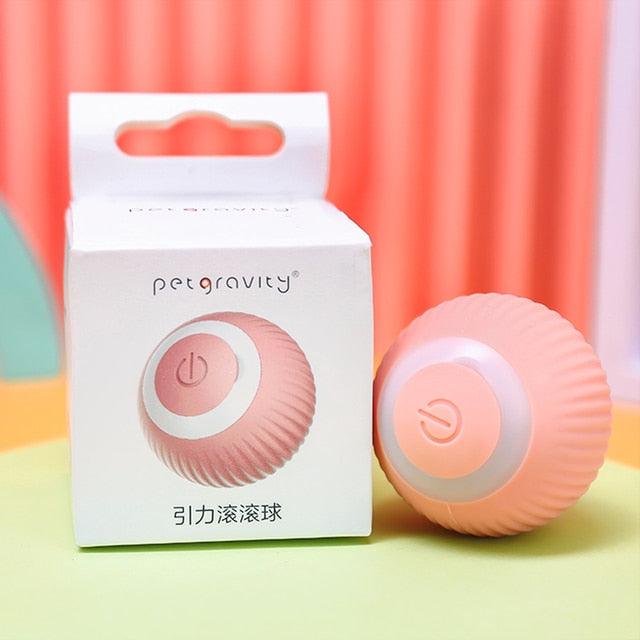 Smart Cat Rolling Ball Toys Rechargeable Cat Toys Ball Motion Ball Self-moving Kitten Toys for Indoor Interactive Playing Smart Interactive Cat Ball USB Rechargeable Automatic Bouncing Ball for Indoor Kittens Stevvex