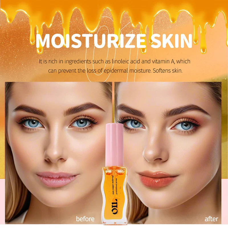 Water Light Honey Essence Lip Oil Long Lasting Moisturizing Fruity Shimmer Jelly Reduce Lip Lines Liquid Lipstick Gloss Makeup Lootquake LLC