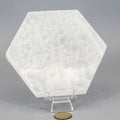 Selenite Hexagonal Charging Plate - Natural Crystal Cleansing Disc 548g Crystal Destiny