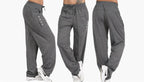 Casual High Waist Oversized Sports Pants