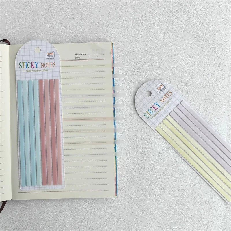 160 Sheets Color Stickers Transparent Fluorescent Index Tabs Flags Stationery Children Gifts  School Office Supplies Lootquake LLC