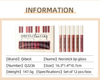 Luxury Matte Lip Gloss Set 12 Waterproof Shades Non Sticky Long Lasting Lipstick Kit For Daily Party Makeup Lootquake LLC