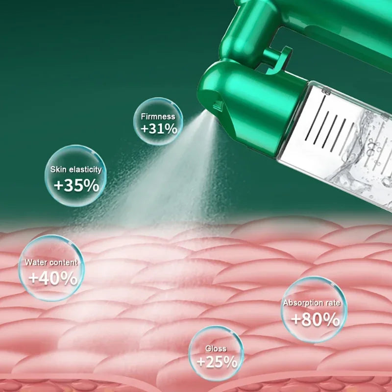 New 80ml Oxygen Injection Instrument Water Replenishing Spray Household Hand-held Face Cold Spray Humidifier Beauty Health Lootquake LLC