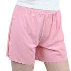 1pcs Women's Summer Thin Ice Silk Safety Pants Woman Shorts Female Loose L-7XL shorts plus Size Ice Silk Safe Pants Pajama