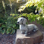 1pc Puppy Sculpture Garden Decoration Resin Puppy Decoration Garden Decoration Commemorative Dog Statue Puppy Lying Decoration