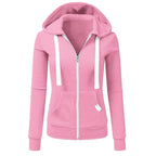 Korean Chic Zipper Hoodie: Casual Cardigan for All - SJB-DIAMOND ELITES