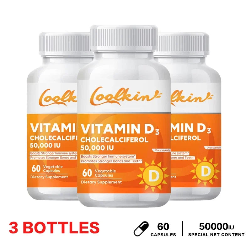 Vitamin D3 50000 IU - Immune Support, Promotes Muscle Health, Bones and Nervous System Health Lootquake LLC
