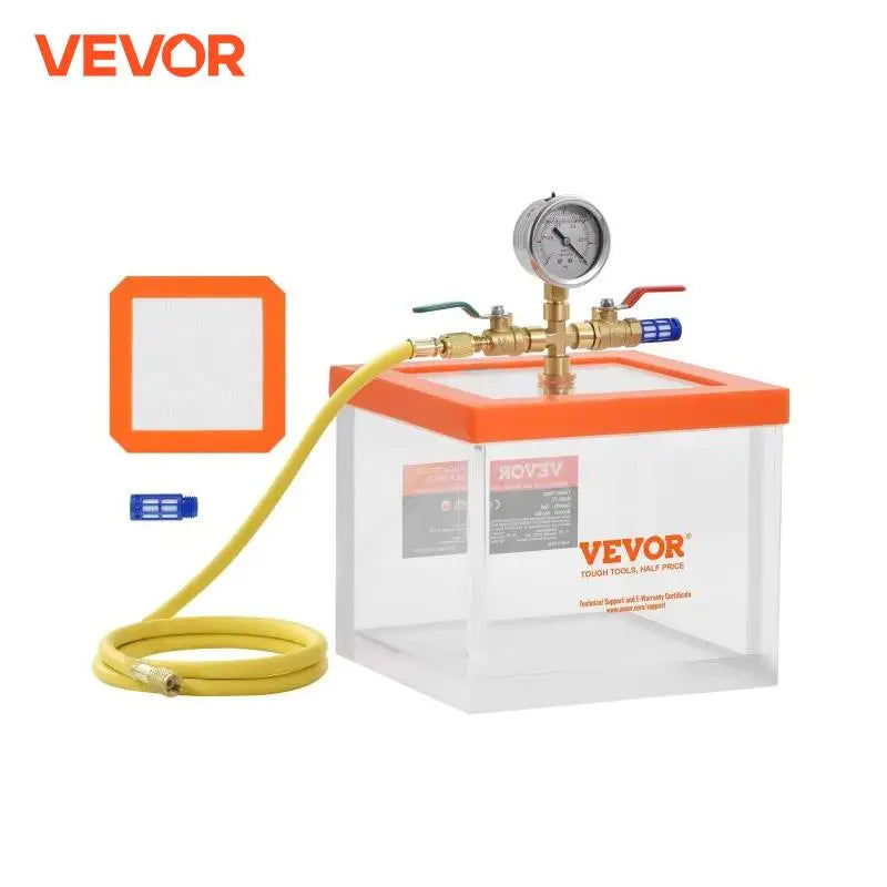 SucceBuy 2 Gallon Vacuum Chamber Upgraded Multipurpose Acrylic for Resin Silica Degassing Gel Gypsum Degassing Vacuum Extraction Lootquake LLC