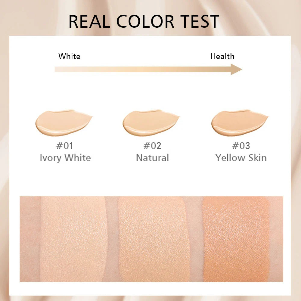 Liquid foundation naturally covers flaws without sticking powder, plain face cream, transparent foundation, conceals blemishes Lootquake LLC
