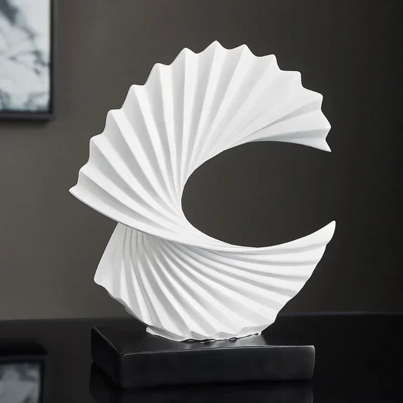 Modern Decor Abstract Sculpture Resin Sculptur Art Golden Statue Living Room Home Decoration Office Desk Decoration Accessories Lootquake LLC
