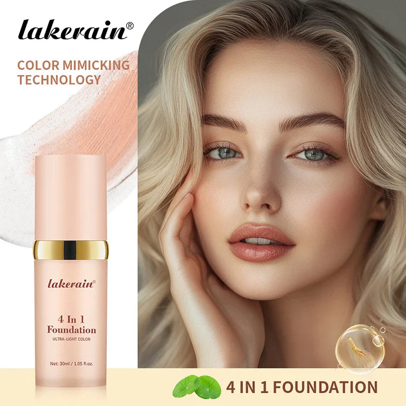 White Liquid Foundation Color Changing Foundation High Coverage SPF30 Sunscreen Concealer CC Cream Korean Makeup Base Cosmetic Lootquake LLC