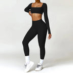 ElevateFit 2-Piece Yoga Ensemble: Comfort Meets Style THRIXINE