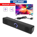 Salange Bluetooth Speaker USB Wired 3.5mm Port Sound Bar for PC Game Console Smartphone Laptop Tablet Black Desk Set Long Lootquake LLC