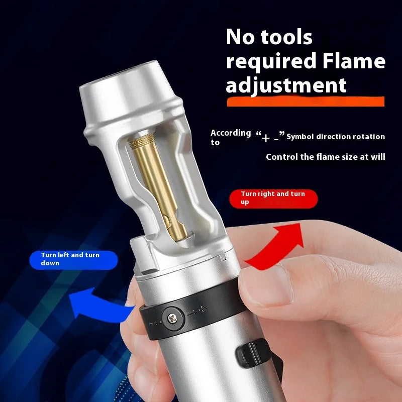 BlazeMaster: Windproof Metal Torch for BBQ & More THRIXINE