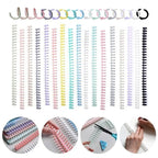 5pcs Loose-leaf Binding Ring Spring Spiral Rings Plastic Binder Strip 30 Holes For A4 Paper Notebook Stationery Office Supplies Lootquake LLC